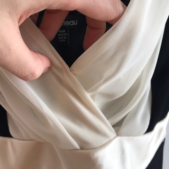 LE CHÂTEAU | Black & cream dress - Picture 9 of 14